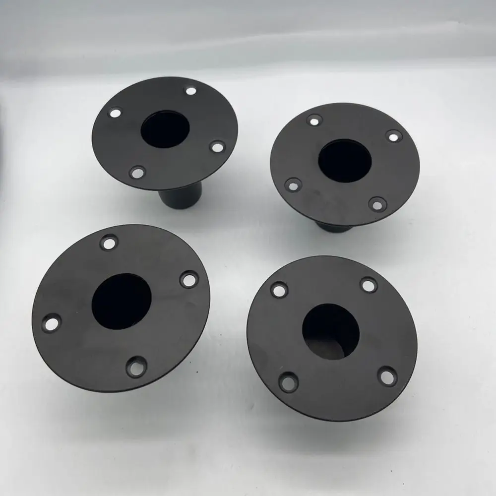 1Pcs Metal Speaker Stand with Screw Holes Iron Lower Sound Speaker Base Holder Professional Mounting Base Tray