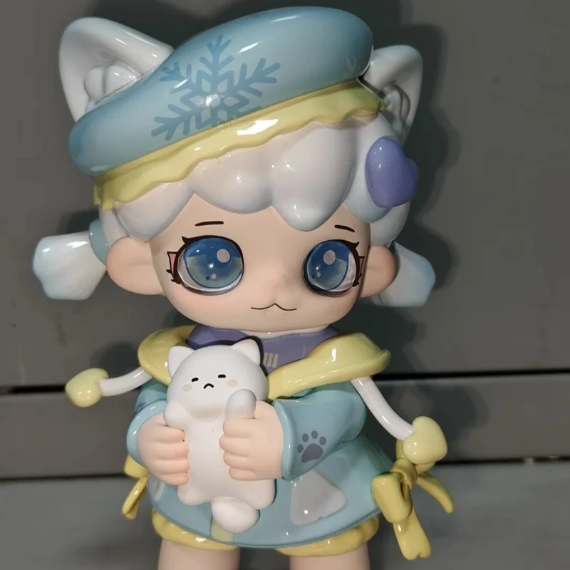 

Милая фигурка куклы-кошки, модная игрушка в слепой коробке, идеальный подарок на день рождения для девочек, очаровательная игрушка-компаньон котенка