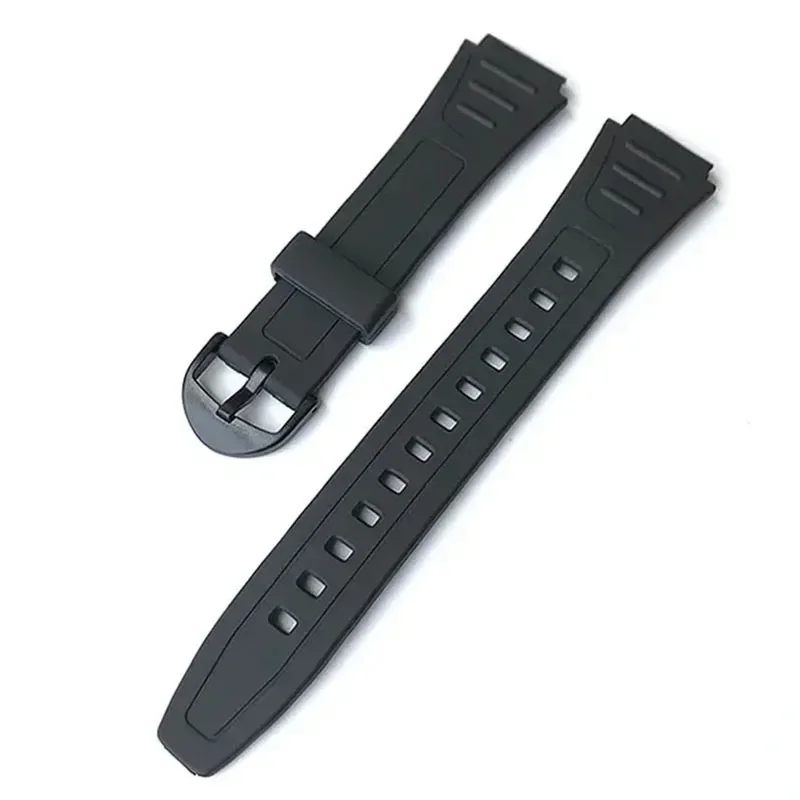 Watch band For Casio G-Shock W-800H W-217H AQ-S800W Resin Rubber Convex Joint 18mm Bracelet watch accessories band