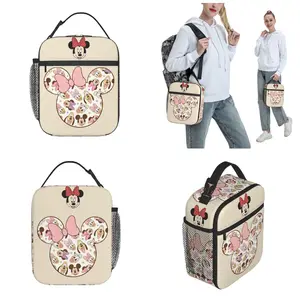 Minnie Mouse isolated lunch bag, lovely accessories, picnic, school storage, food boxes, beautiful, girls, children, bags 10 Main Sales Bolsa Bolsa - №4