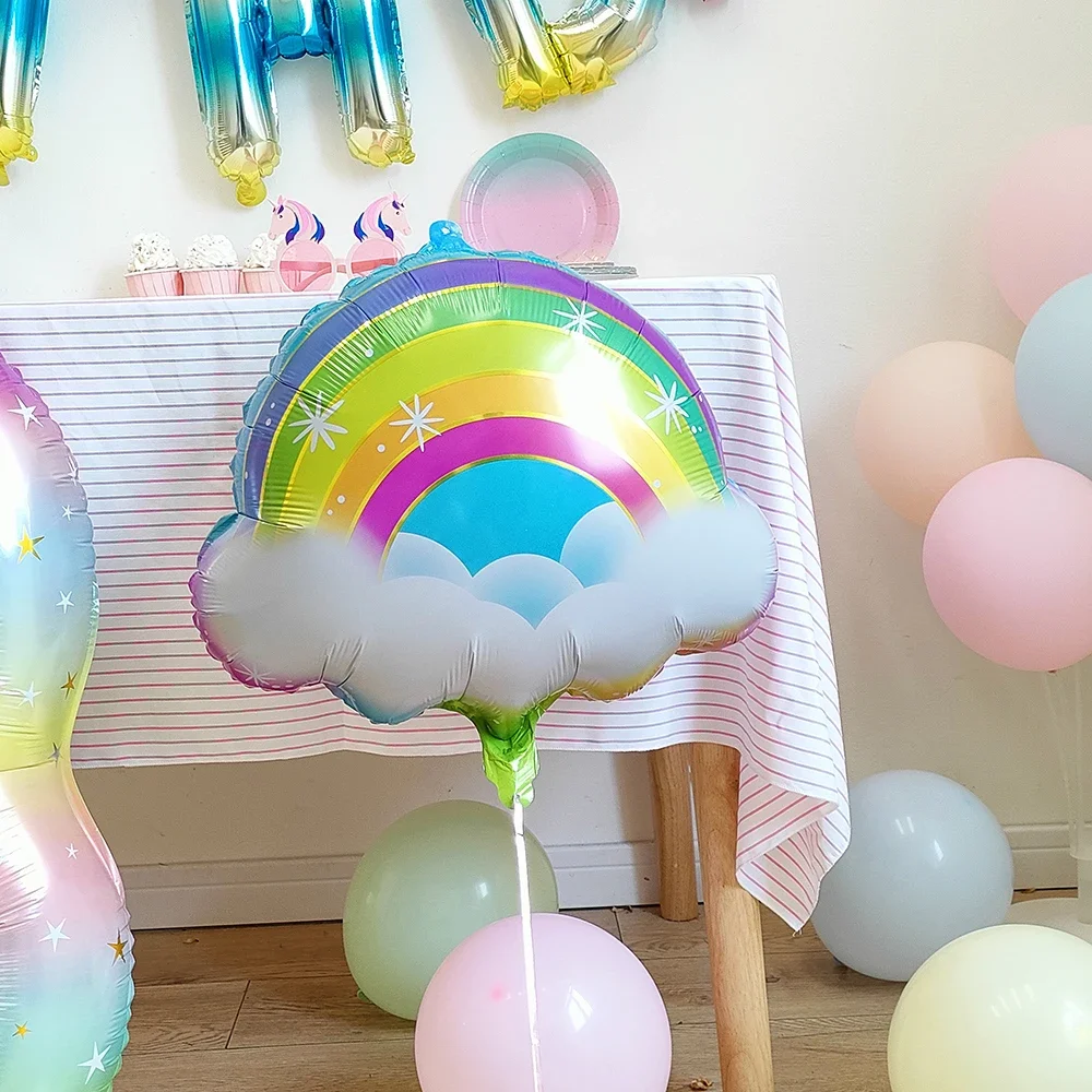 133pcs Unicorn Theme Balloon Garland Arch Kit Colorful Rainbow Balloon Birthday Baby Shower Wedding Party Decoration Kids Gifts