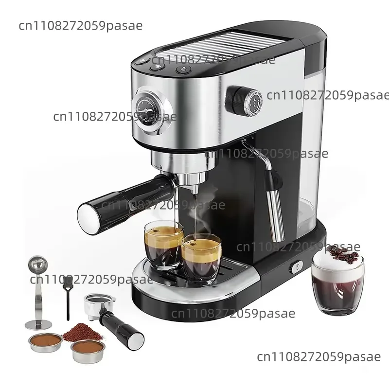 Coffee machine household small espresso American semi-automatic multi-function milk foam steam automatic cleaning easy to