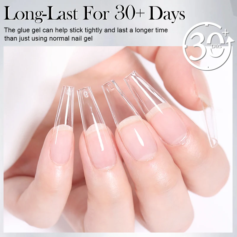 BORN PRETTY 30ml Festes Nageltips-Gel für Press-On-Nägel UV-LED-härtendes Kunstnagel-Klebegel Maniküre-Verlängerungsgel 1/3 Stück – Detail 7