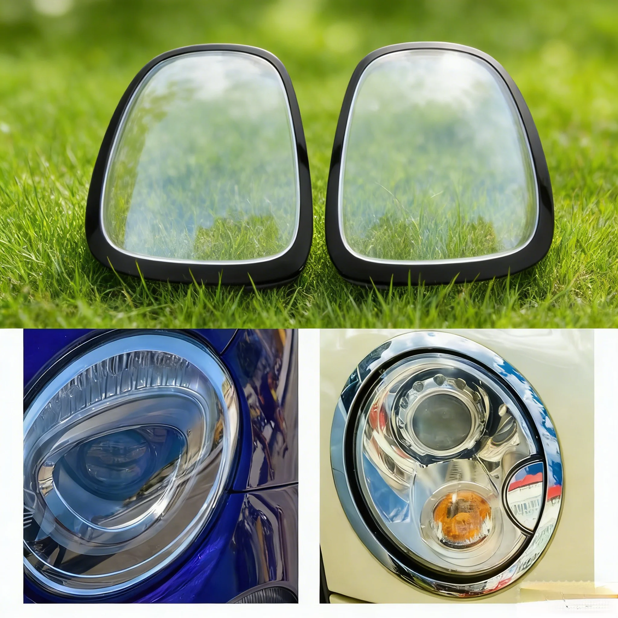2x 51137300631 63217464171 51712355791 51712285495 For 2014-2023 F55 F56 F57 BMW Mini Cooper Headlight Taillight Cover Trim Ring