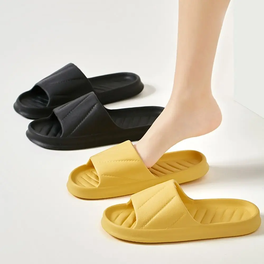 جديد لينة إيفا المرأة النعال شريط الديكور كاندي الألوان حذاء كاجوال لطيف عدم الانزلاق شباشب حمام الاستخدام المنزلي