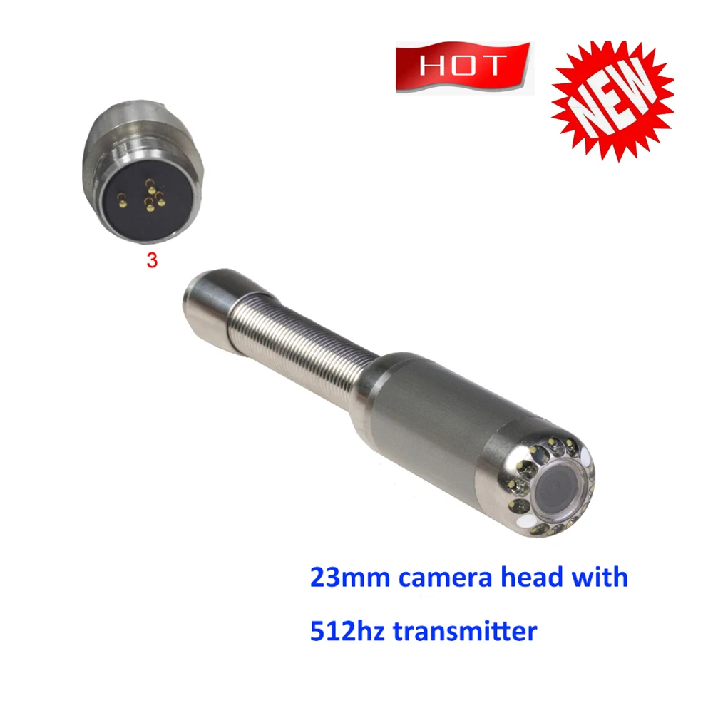 Vicam Spare Parts Dia 23mm Stainless Steel Waterproof Sewer Inspection Camera Head with Transmitter