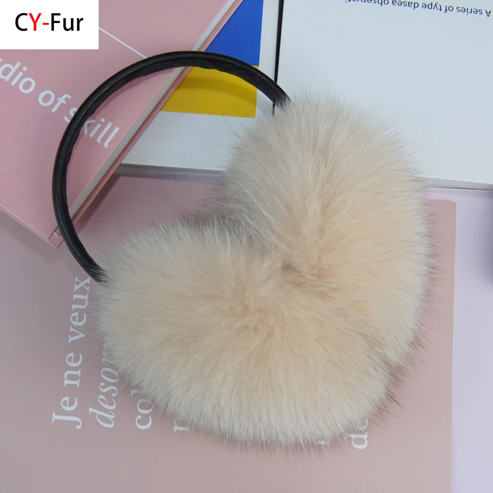 Wholesale Retail Trendy Fashion Real Fox Fur Ladies Autumn And Winter Earmuffs To Keep Warm Luxury Women Natural Fox Fur EarMuff