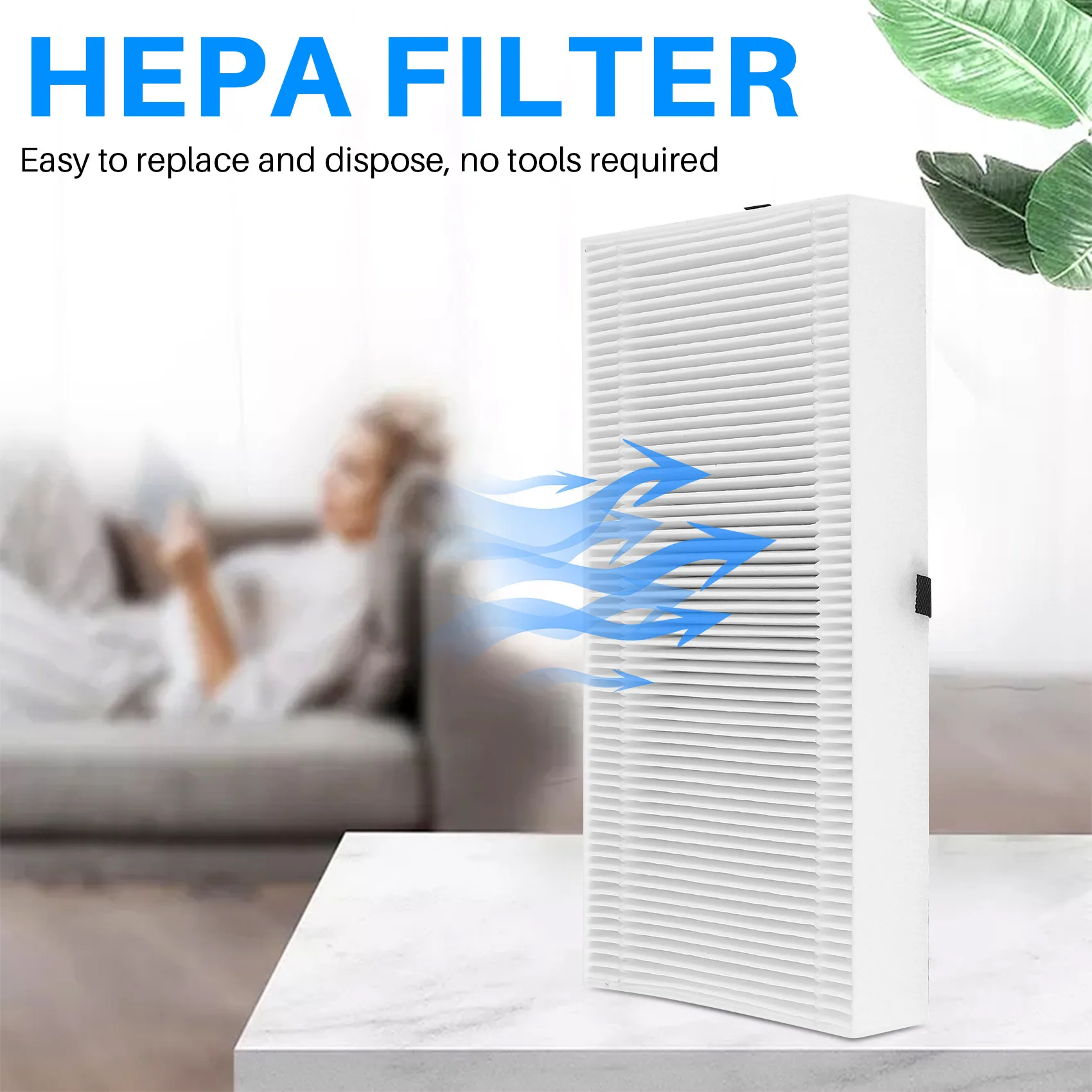 【高級品】2パック空気清浄機フィルター-hrf201b用、交換用u-hepaフィルター-ファーブリーズfrf102b-ハネウェルフィルターu、hrf201b、hht29用
