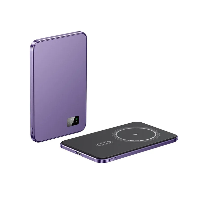 

Ультратонкий магнитный беспроводной повербанк 10000 мАч с быстрой зарядкой PD20W, мини-повербанк для iPhone 17, 16, 15, 14, 13, 12, внешний аккумулятор