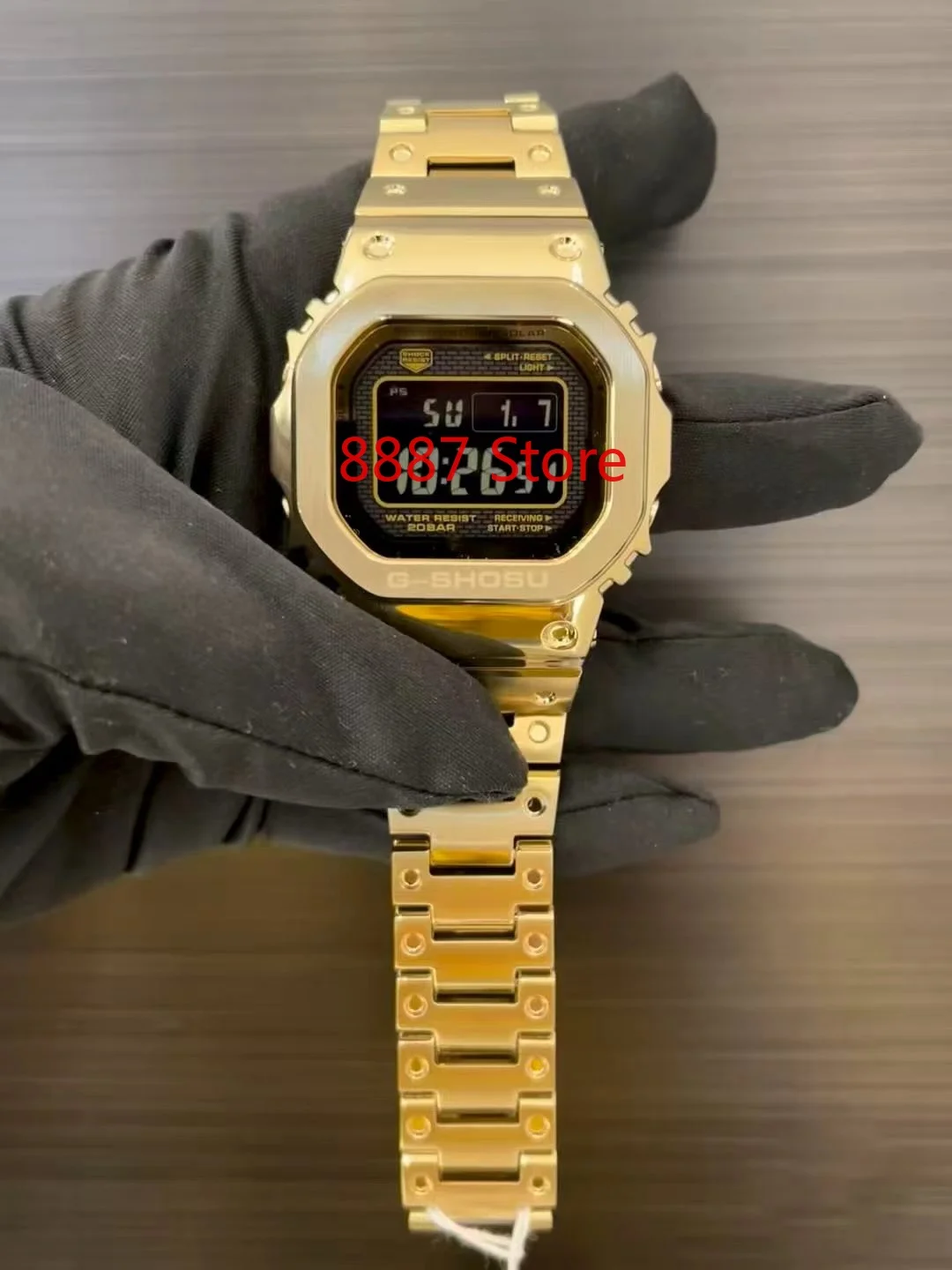 

8887 Магазин квадратных спортивных электронных цифровых часов для мужчин и женщин, полнофункциональные, мировое время, светодиодный дисплей, застежка-бабочка