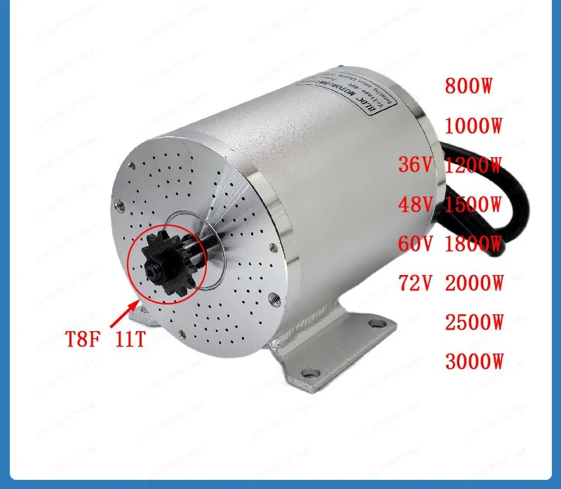 JS02-60V 72V Brushless High Speed Motor 3000W Electric ATV Electric Scooter High Power Motor BLDC T8F Sprocket MY1020 image 3
