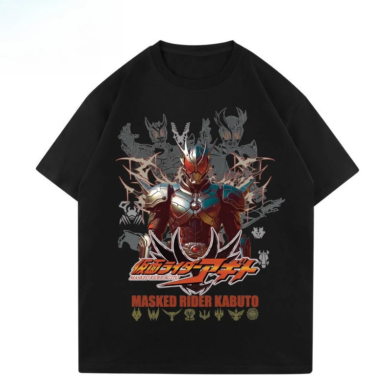 

Bandai Genuine UTEE Japanese Original Anime Kamen Knight Printing Short Sleeve Loose Summer Crew Neck T-Shirt Men and Women