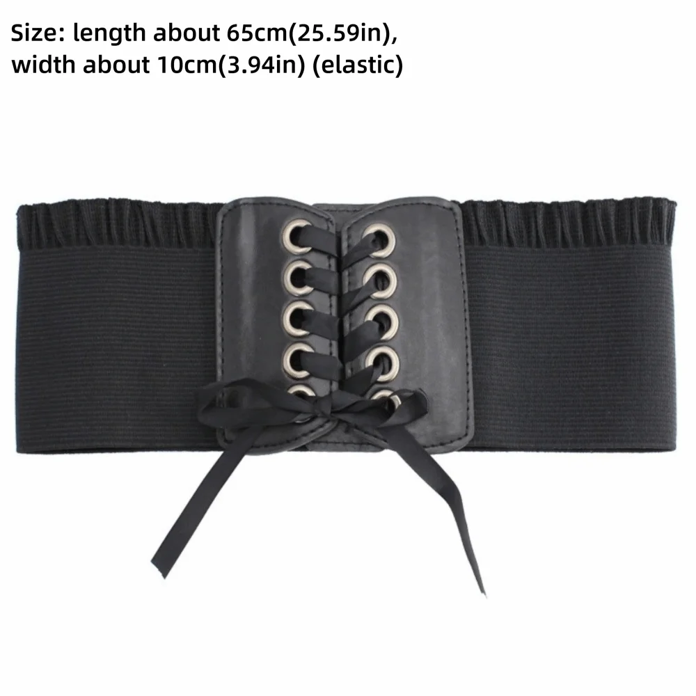 حار مطاطا مشد حزام الخصر التخسيس لباس خارجي حزام الخصر واسعة بسيطة غطاء الخصر للتنانير فستان الملابس العليا