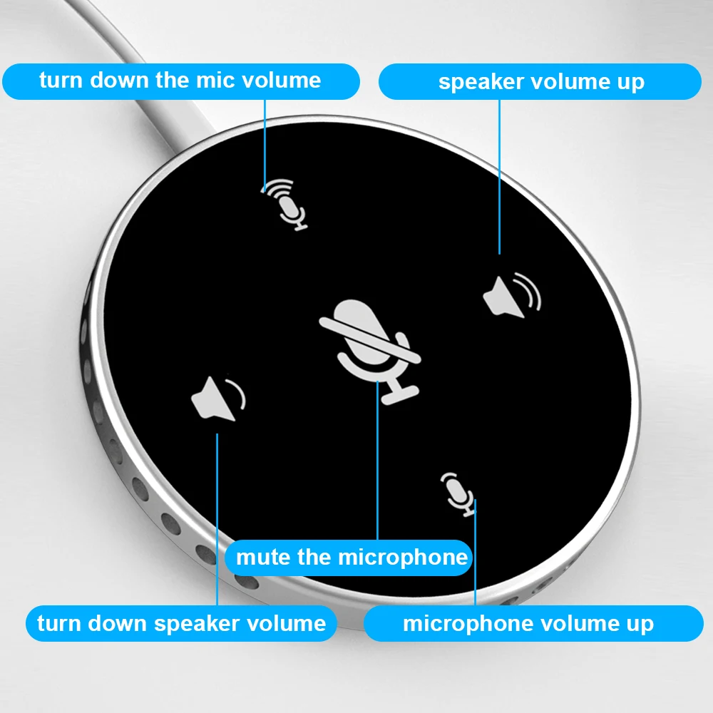 

Q5 Plug and Play WEB Портативный всенаправленный USB-микрофон для видеоконференций, динамик для онлайн-чата конференций, 2026 горячий