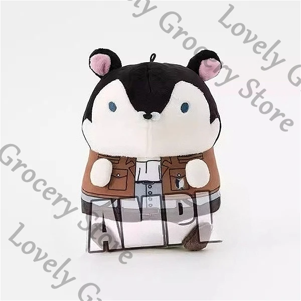 

Anime Attack on Titan Shingeki No Kyojin Levi Ackerman Ataque A Los Titanes Cosplay Cartoon Fluffy Maumet Puppet Keyring Gift
