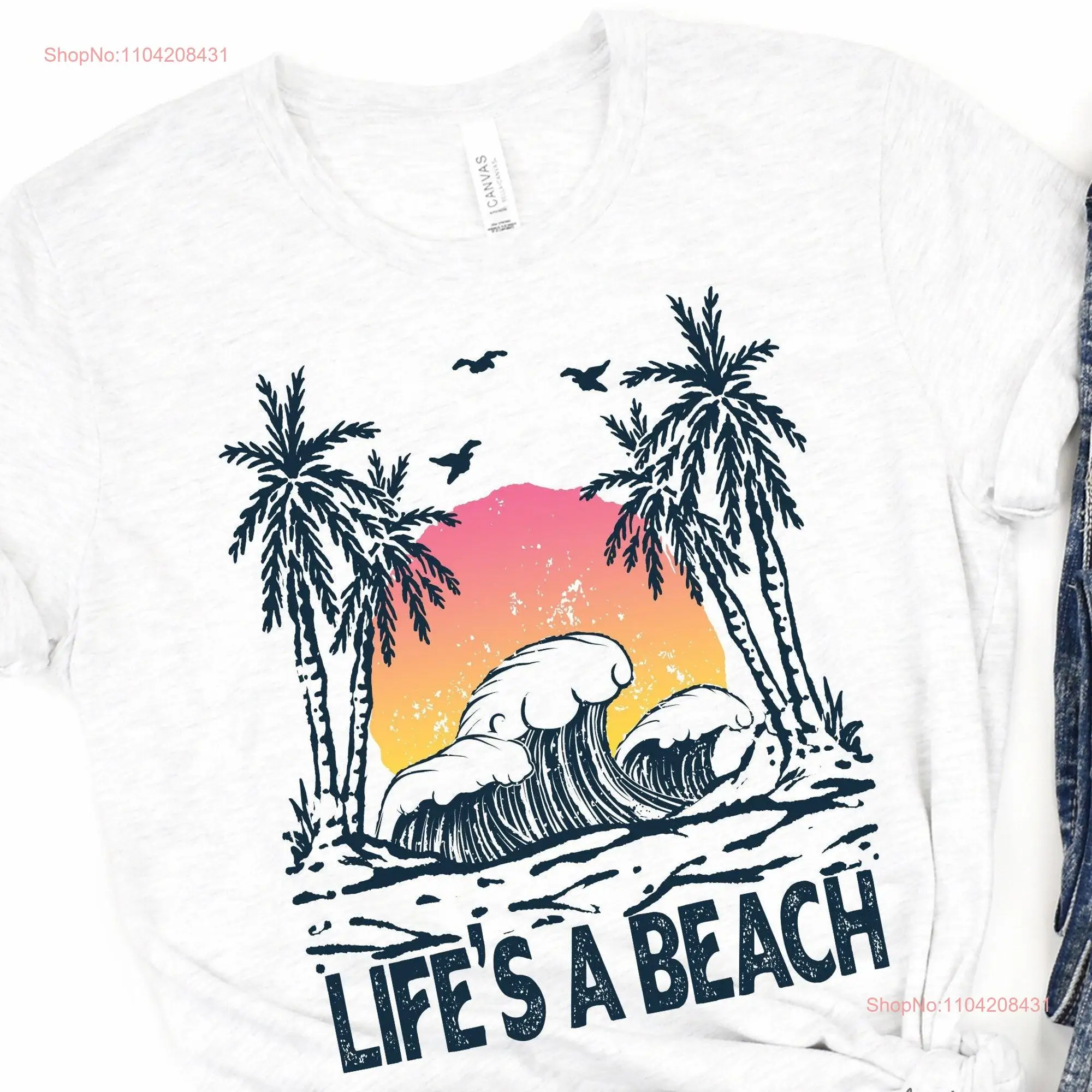 beach shirt lover's Holiday T Retro vacay Men an women outfit Ocean graphic Summer long or short sleeves