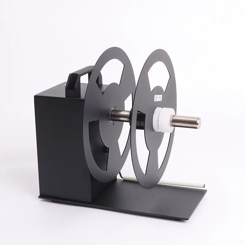 Adjustable Label Rewinder Barcode Sticker Paper Roll Rewinding Machine for Clothing Hang Tags Wash Care Labels Self Adhesive