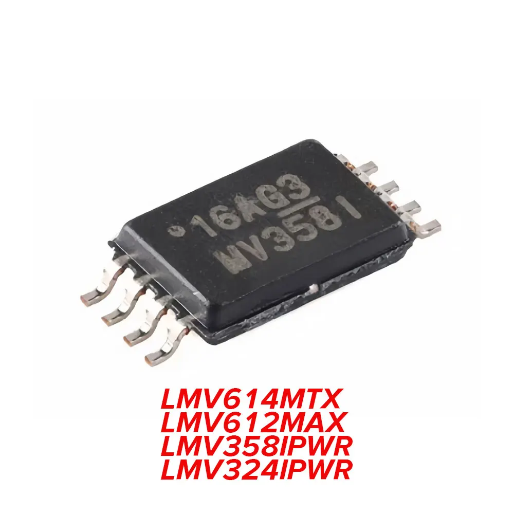 10PCS LMV612M SOP-8 LMV614M TSSOP-14 LMV358 LMV324 LMV614MTX LMV612MAX LMV358IPWR LMV324IPWR IC Chip