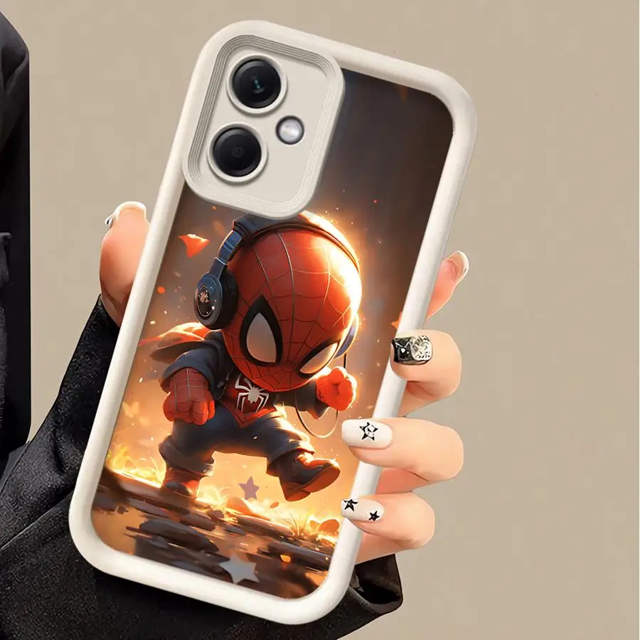 Marvel Sipider Man Back Phone Case for Xiaomi Redmi Note 13 Pro 9 10 11 12 Pro 11S 12S 9s Note 11 Pro Liquid Soft TPU Cover