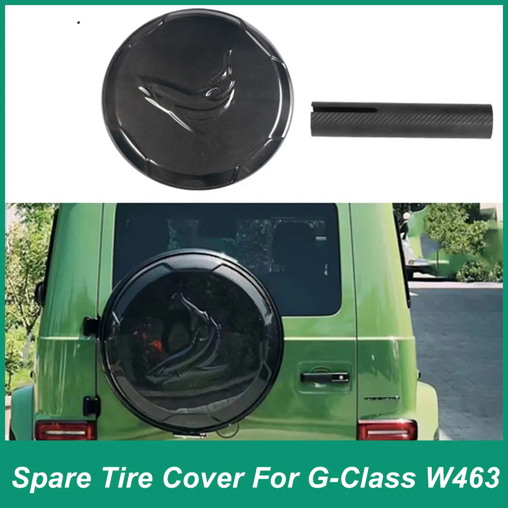 For Mercedes Benz G-Class W464 W463 Rear Tire Cover G63 G65 G500 G550 G350 TR Design High Quality Carbon Fiber Rear Tire Cover