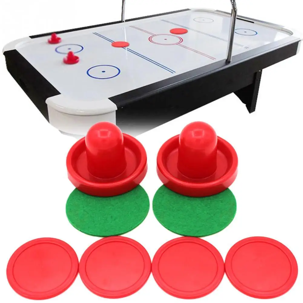 8pcs/set Standard Plastic Air Hockey Pushers And Pucks Replacement For Game Tables Goalies Accessories