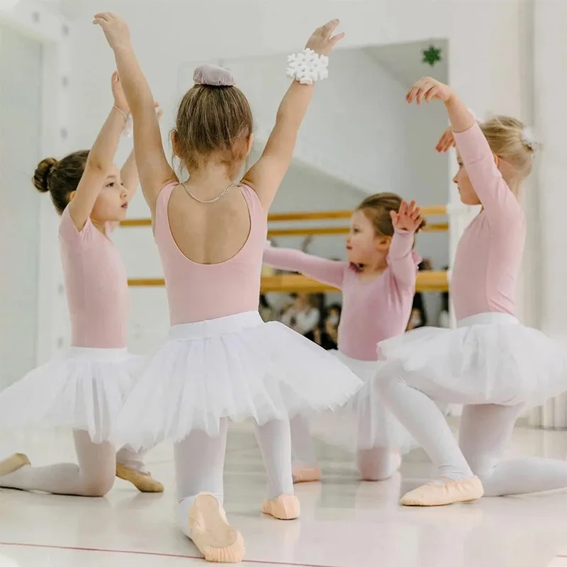 여아용 스플릿 솔 플랫 댄스 슈즈, 유아 및 어린이 발레화, 체조 댄스, 크로스 탄성 밴드 및 내구성 풀 솔