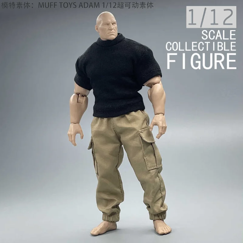 1/12 Scale Soldier Short Sleeved Model for 6'' MUFF TOYS ADAM AD01