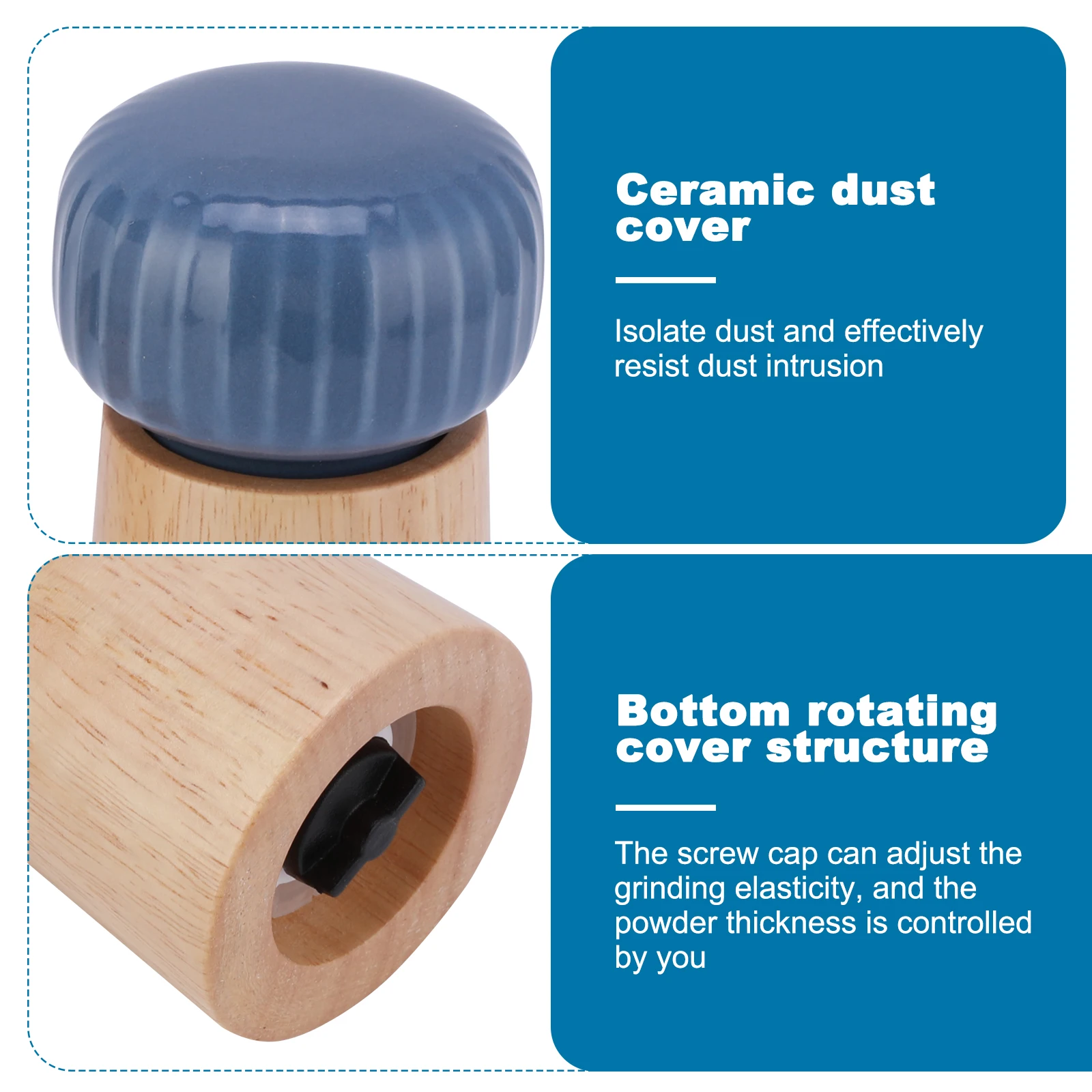 2 piece salt and pepper set, 6