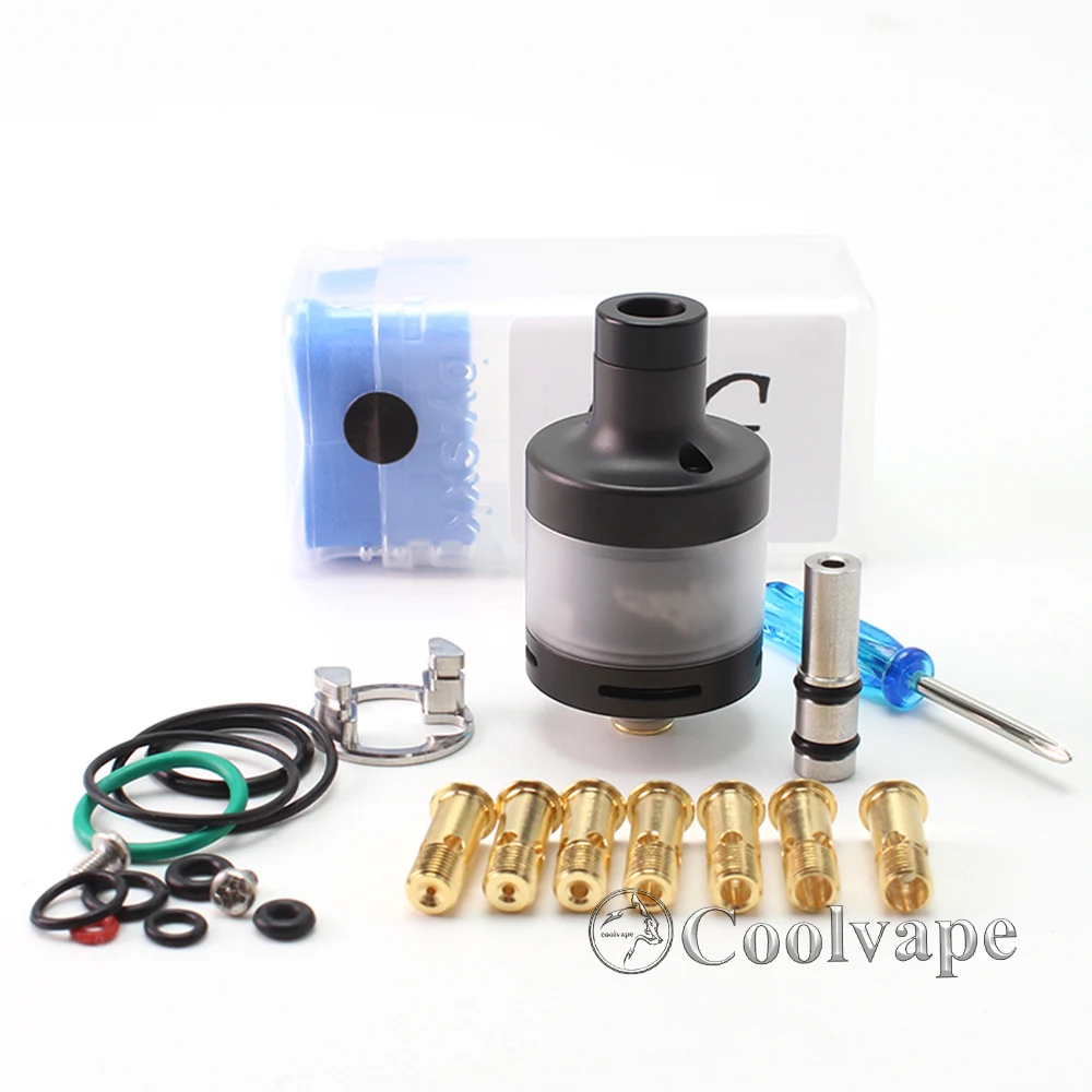 Atomizador Vape Caspardina rta SXK GG Ouro Grego Caspardina Estilo RTA Tanque Reconstruível Vape Atomizador Sandblasted 2ml 22mm