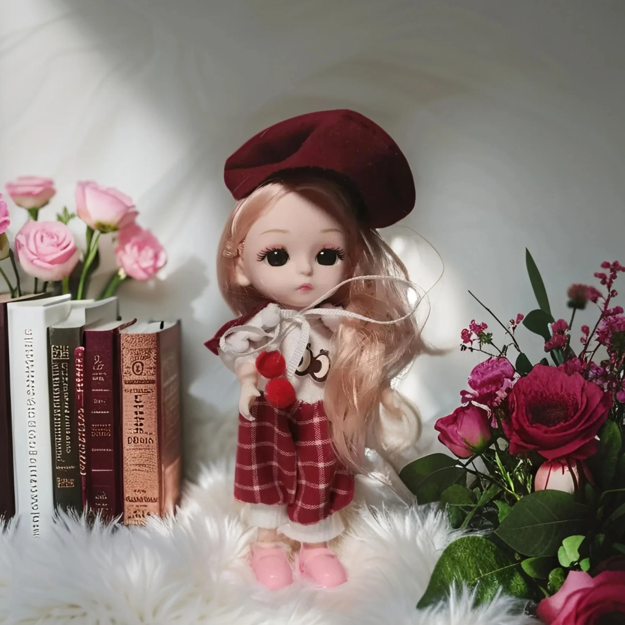 

Multiple Outfits 13-Joint Articulation 17cm High-Quality Fashion Doll Changeable Constant Tide Confused Lovely Doll Girls Gifts