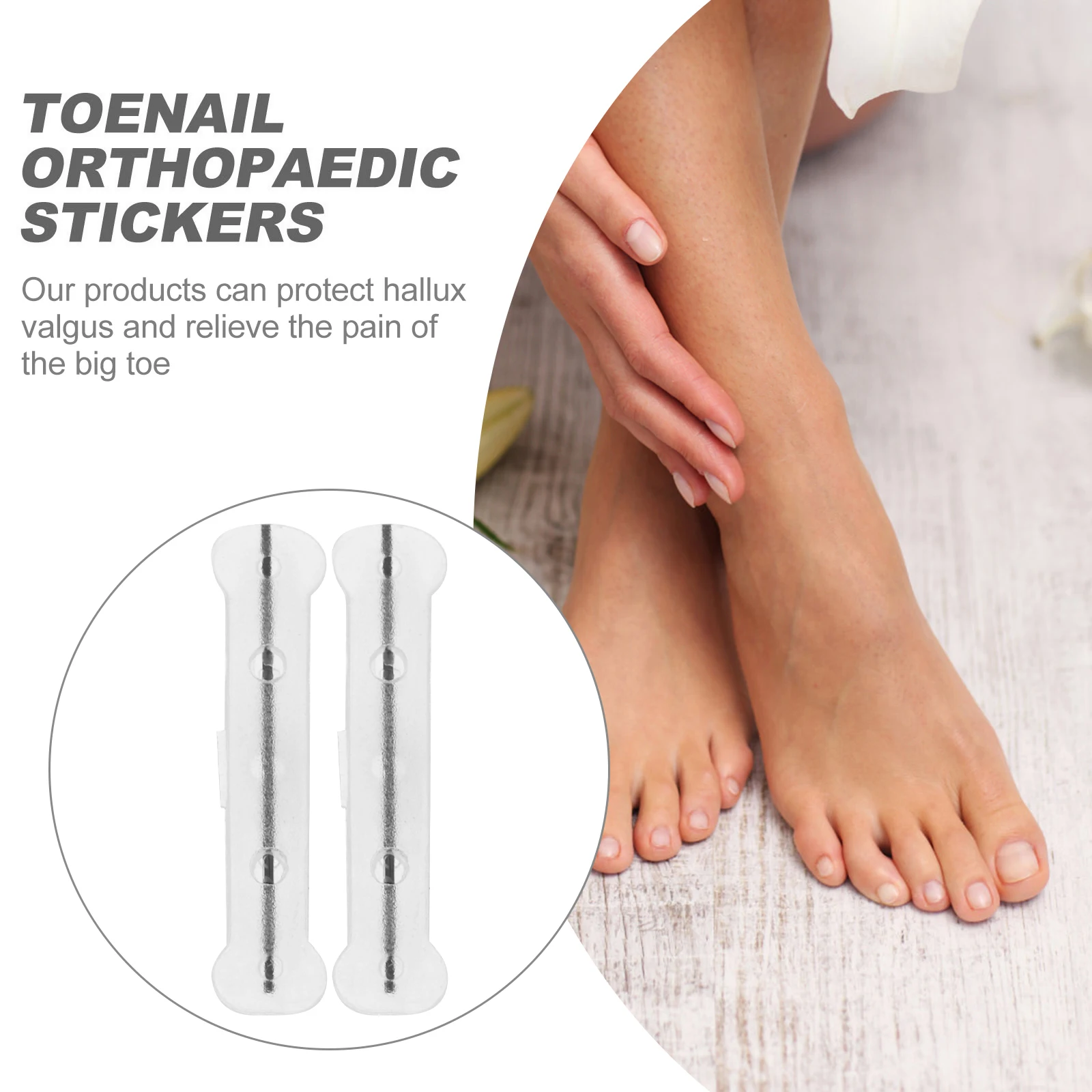 

Titanium Alloy Toe Nail Correctors Professional Ingrown Treatment Tools Compact Braces Wire Silica Gel Daily Correction