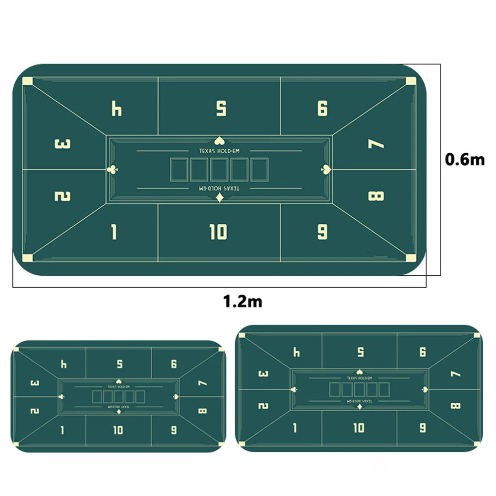 Tovaglia da poker Texas Hold'em Disposizioni da poker impermeabili Tappetino da gioco da tavolo Tovaglia da casinò con roulette da poker