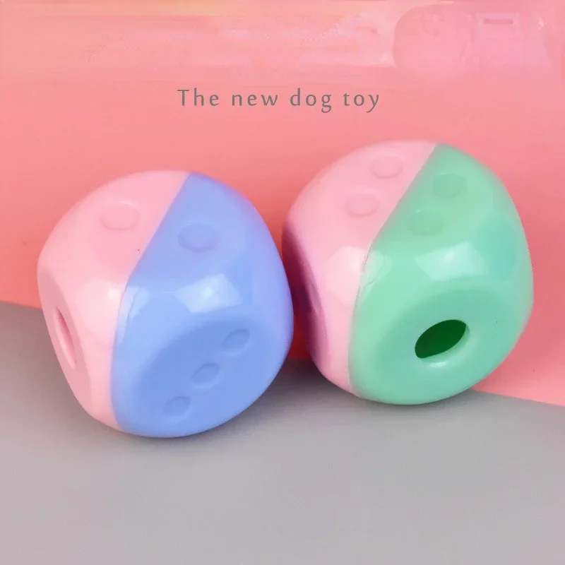 

Dog Toys Dice Shape Leaking Food Ball Funny Interactive Pet Tooth Cleaning Balls Bite Resistant Chew Toys For Puppy Supplies