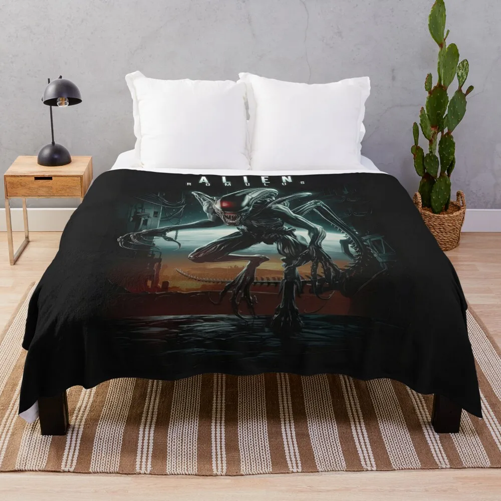 alien romulus Throw Blanket Quilt Soft Plaid Blankets