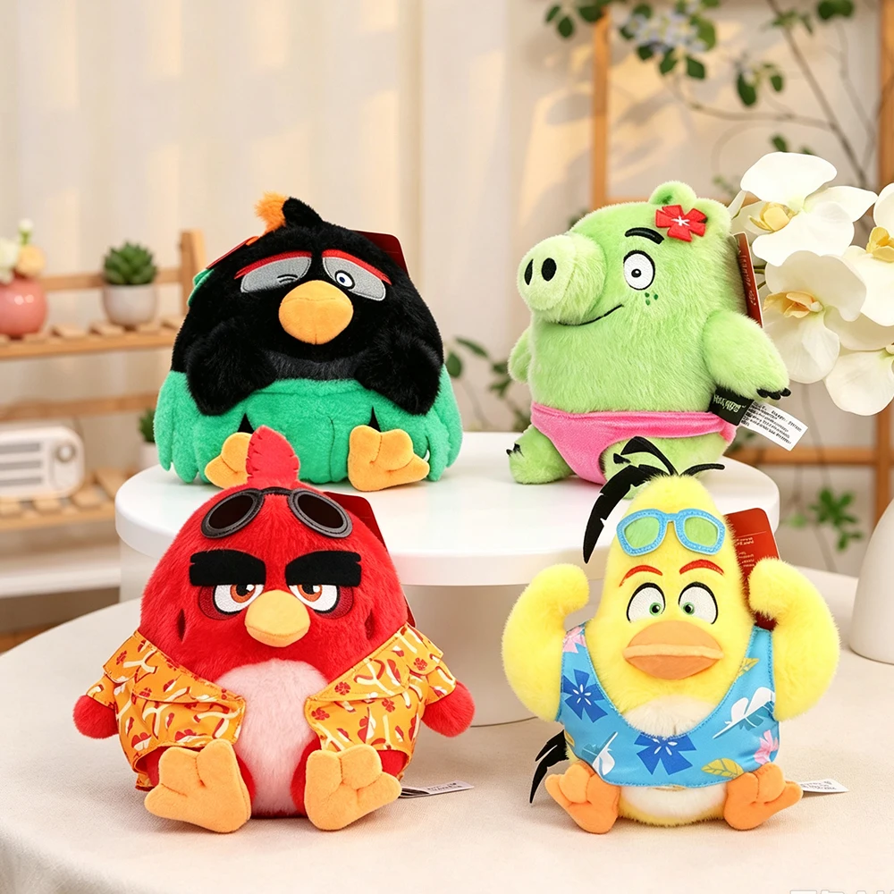 Angry Birds Plush Toys Cute Birds Pig Soft 19-35CM Big Size Fluffy Peluches Doll Collectible Great Souvenir Birthday Gift