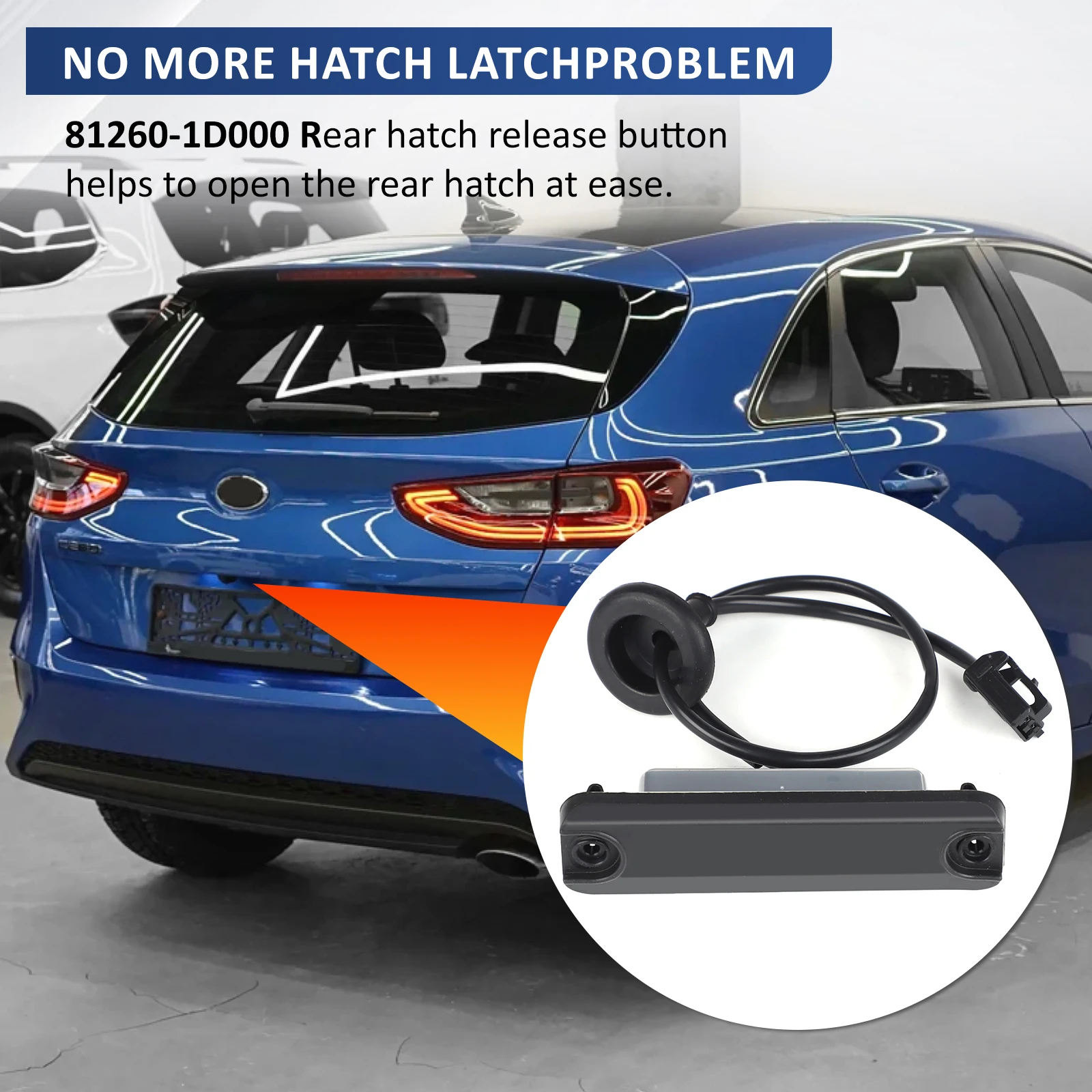 

For Kia Carens Rondo Venga Ceed 2008-2012 Door Button 812601D000 Tailgate Switch Trunk Open Button for 07-12 Models