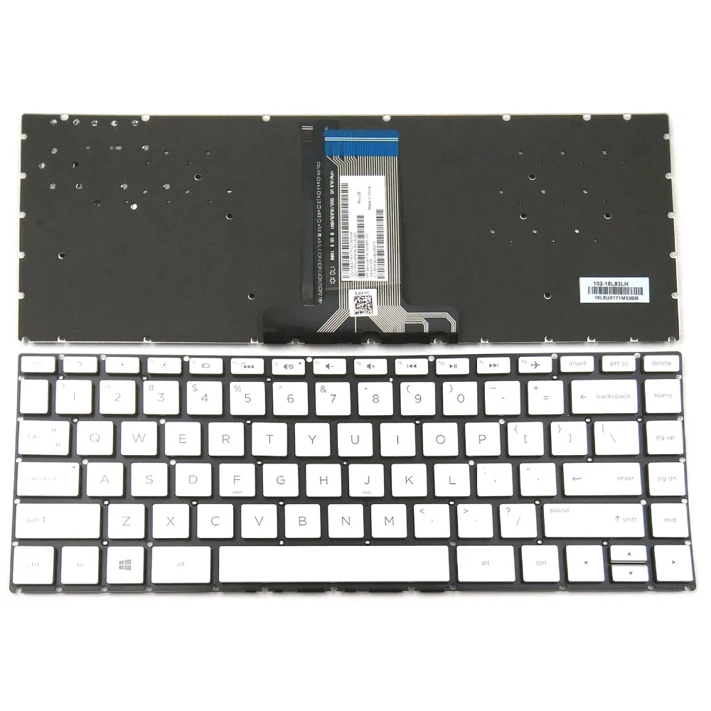 

New Laptop Keyboard for HP Pavilion 14-BA 14-BA010CA 14-BA011DX 14-BA013DX 14-BA018CA 14-BA057CL 14-BS Series Silver US Backlit