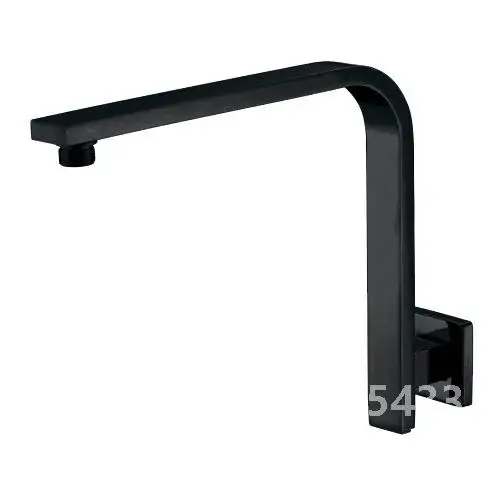 Brass GOOSENECK Square black or Gunmetal gray or chrome Rain shower Wall Mounted shower head shower arm SA005-1