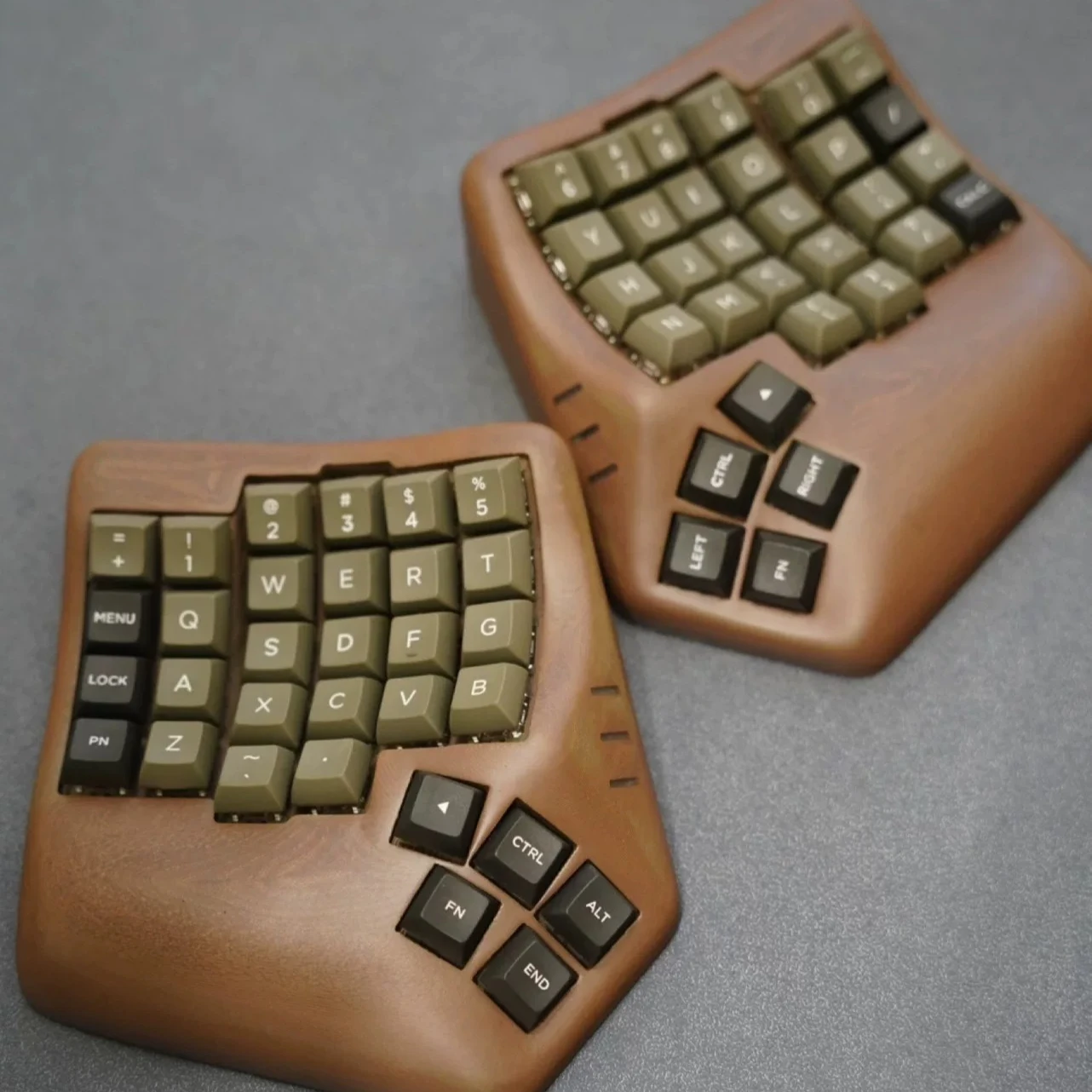 Ego62 Curved Split Keyboard Custom Dual Mode Bluetooth Soldered Switch FDM 3D Printing Support ZMK for Ergonomic Keyboard DIY