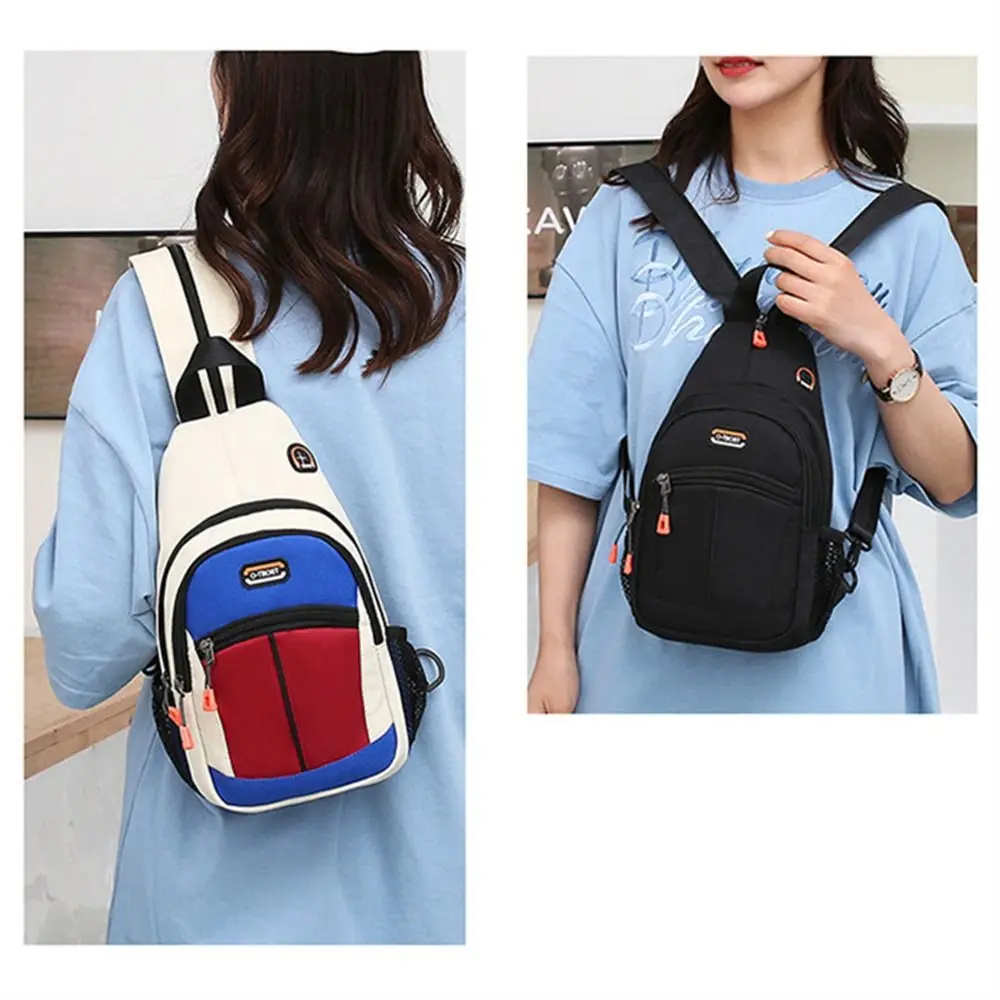 

Сумка через плечо с отверстием для наушников, водонепроницаемая, для девочек, кроссбоди, мессенджер, из ткани Оксфорд, мини-рюкзак