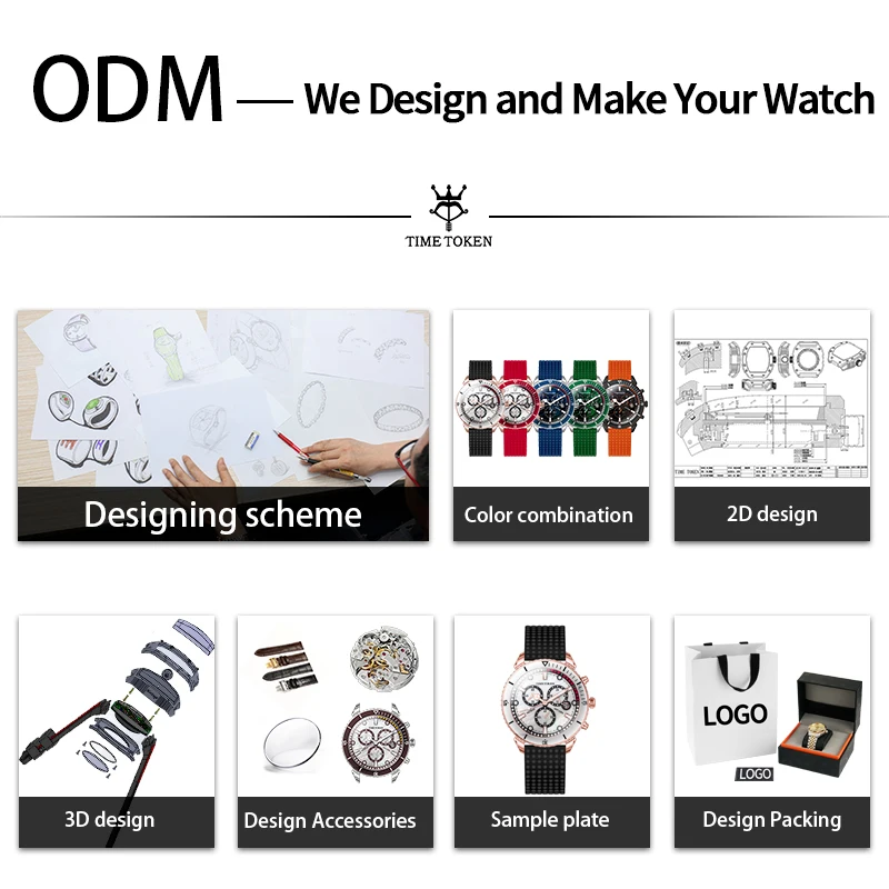 タイムトークン カスタムメイド 日本製ムーブメント クォーツ腕時計 シルバー スチールストラップ OEM メンズ ヴィンテージ イエローダイヤル 人気腕時計