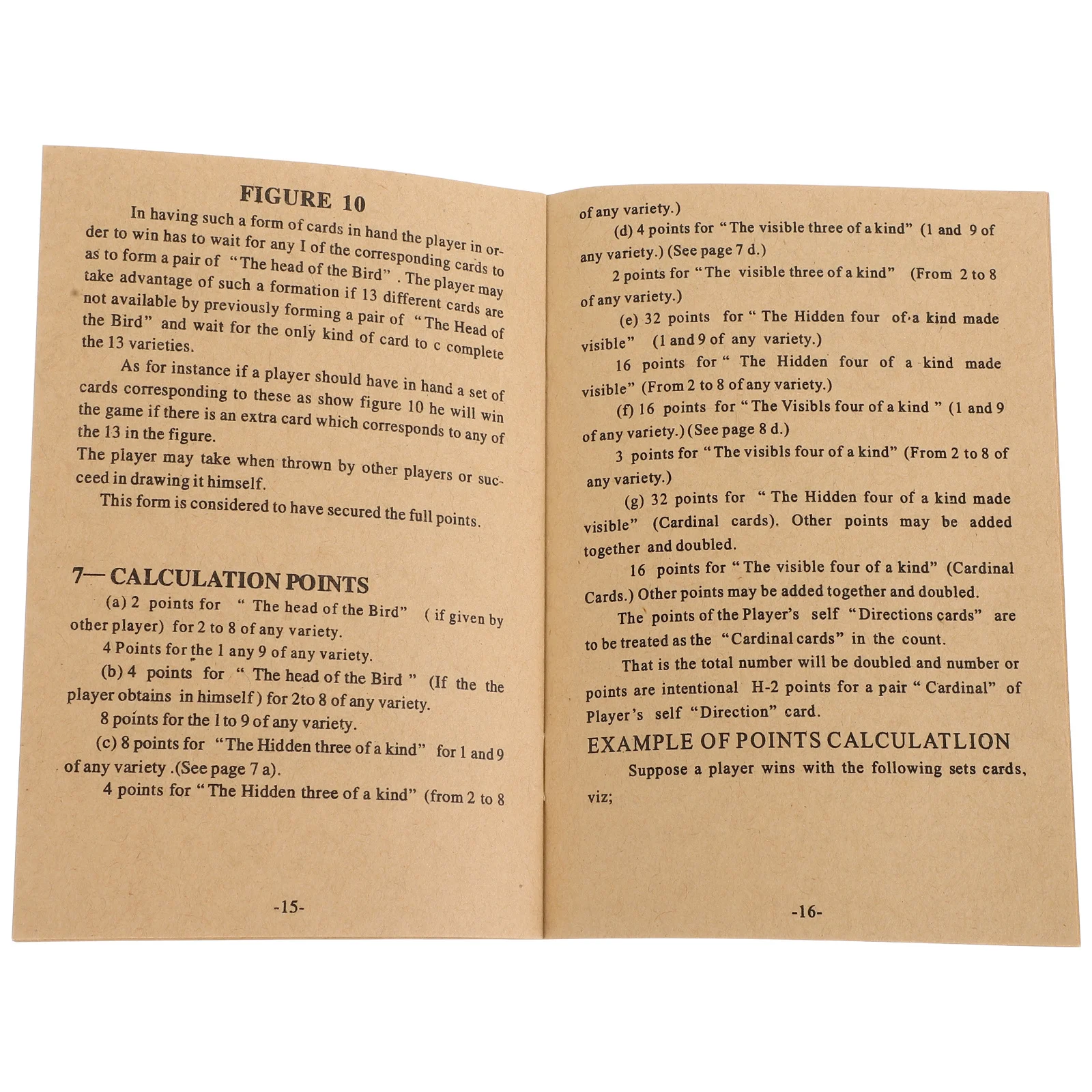 

Mahjong Instructions Book English Version Detailed Guide For Beginners Comprehensive Rules Tutorial Strategy Manual Chess