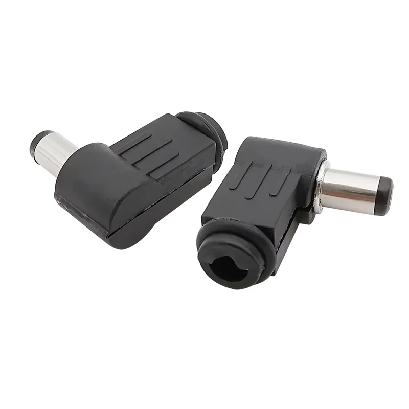 1 قطعة 5.5*2.5 مللي متر تيار مستمر التوصيل 90 درجة الكوع تيار مستمر قابس طاقة الأسلاك الجمعية سلك لحام