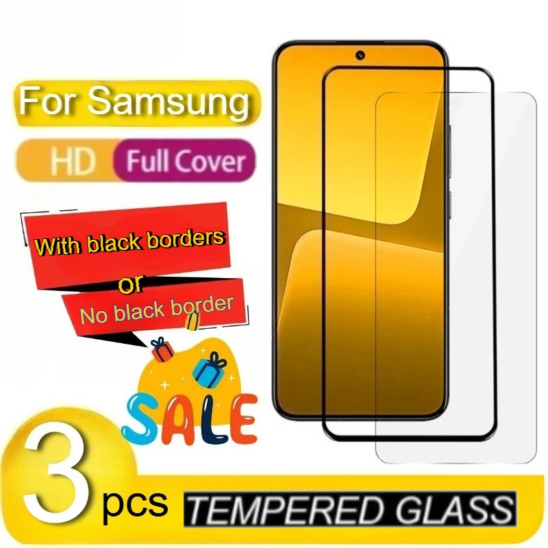 3Pcs Screen Protector for Samsung Galaxy A50 A51 A52 A53 A54 A55 A56 99D Tempered Glass for Samsung Galaxy A70 A71 A72 A73 Film