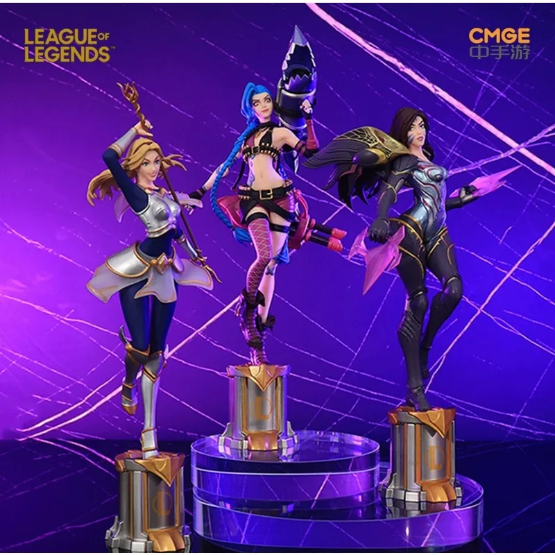 

Brand New and Genuine League of Legends Roaring Loli Jinx Lux Kasha Desktop Ornament 3D Pen Trendy Trendy Toys