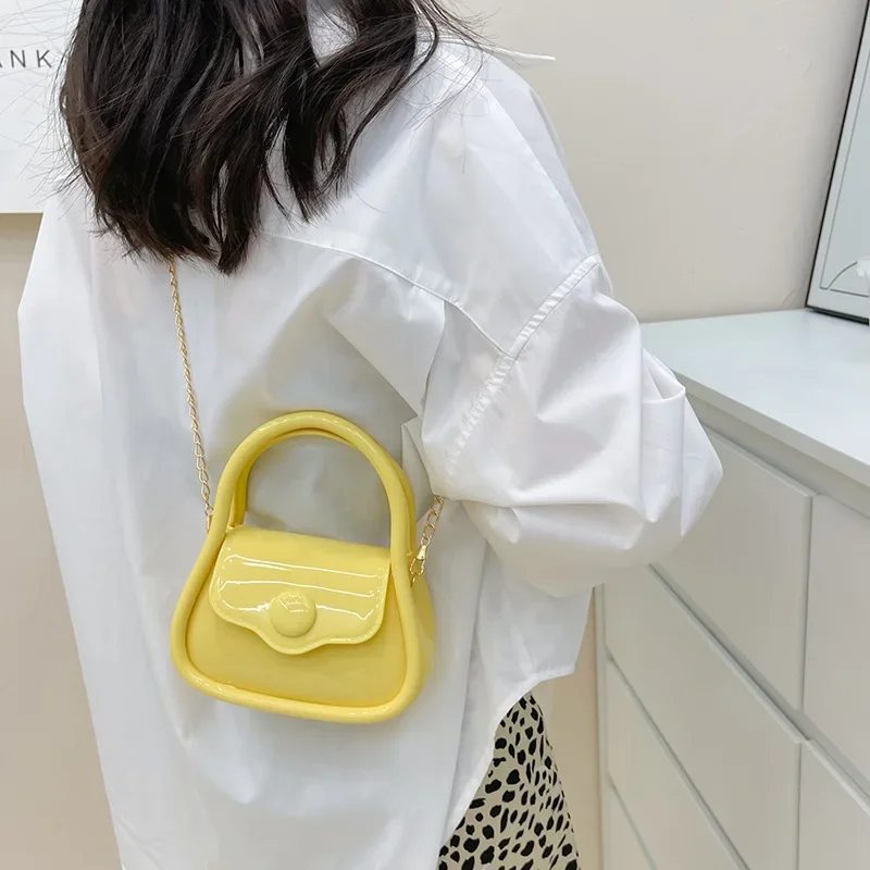 Fashion Small Jelly Color Mini Shoulder Bags for Women Handbag 2023 Trendy Square Crossbody Messenger Bags Ladies Mini Handbags