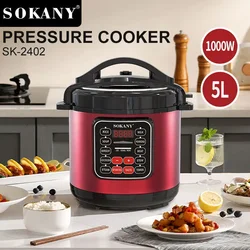 Electric Multi-Cooker, Pressure Cooker, Slow Cooker, Rice Cooker, Steamer,  Includes App With Over 800 Recipes, 5-Liters