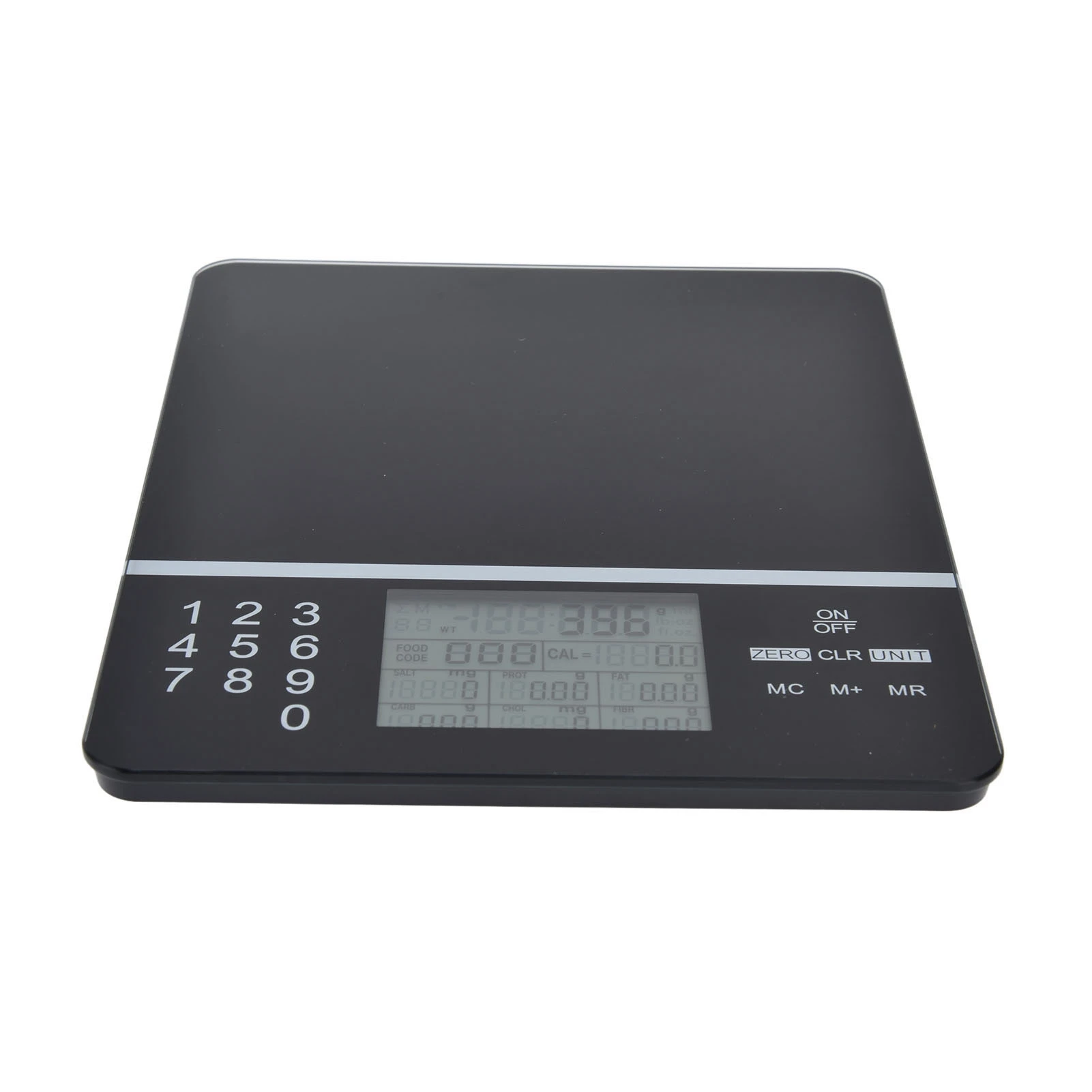 Escala De Cozinha De Alta Precisão com Display LCD, Cálculo De Nutrientes, Vidro Temperado, Fácil de Limpar, Cozimento De Cozinha