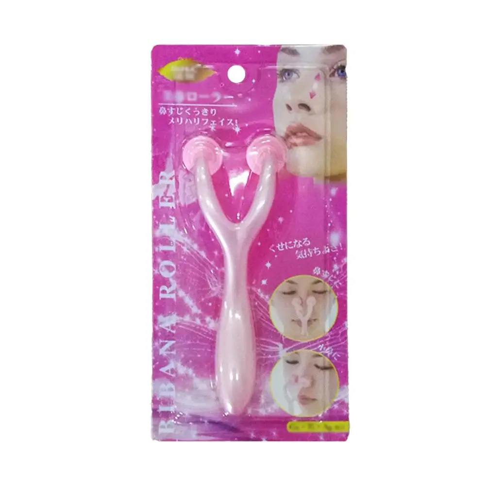 Nose Shaper Lifter คลิปขูดผิวขอบเรียบกระชับแบบพกพา Shaper นวด Roller Nose Shaping จมูกคลิปจมูก Q8A9