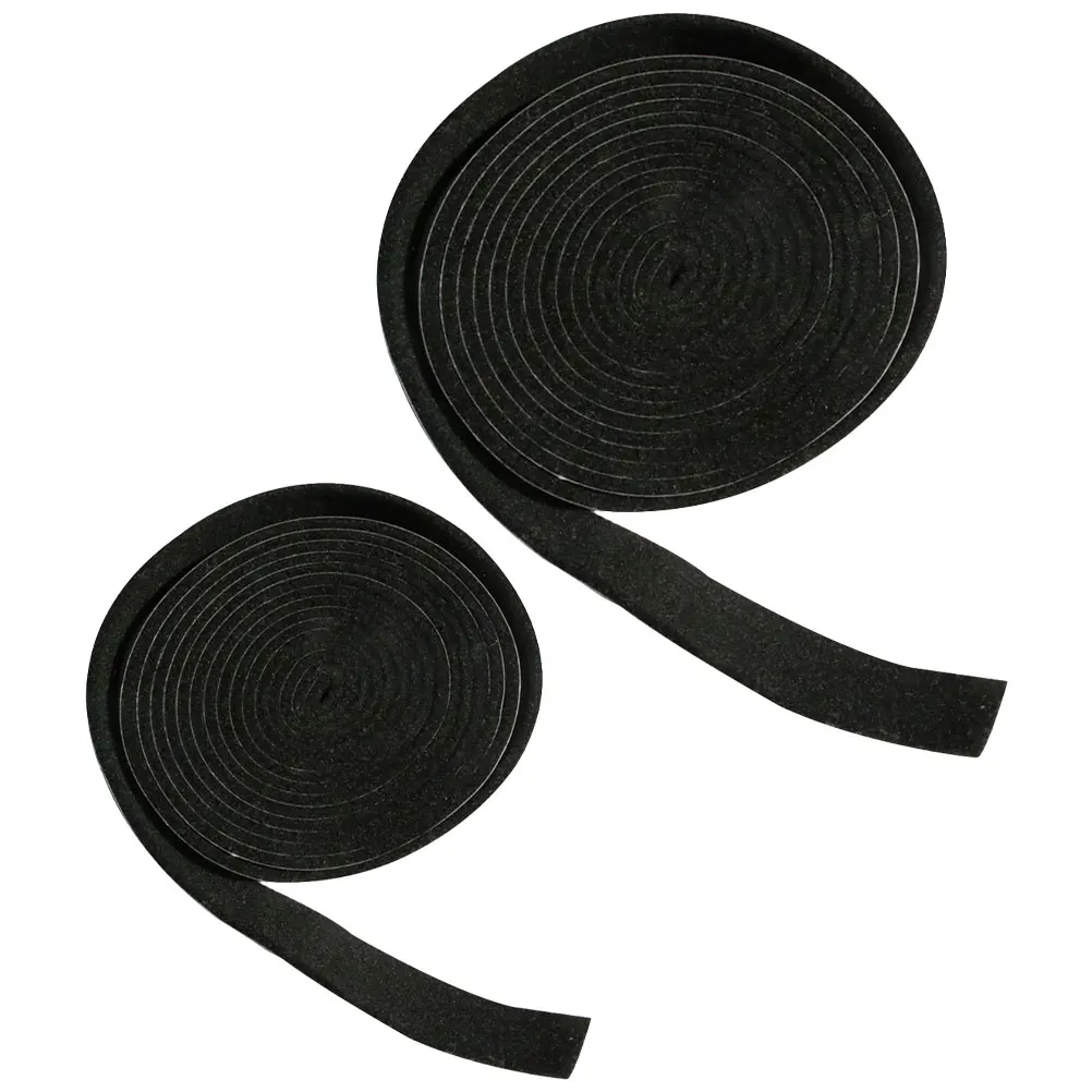 

2Rolls High Black Flame Retardant Fiber High Tmeperature Resistant Seal BBQ Gasket Smoker Camping Cookware Outdoor Seal